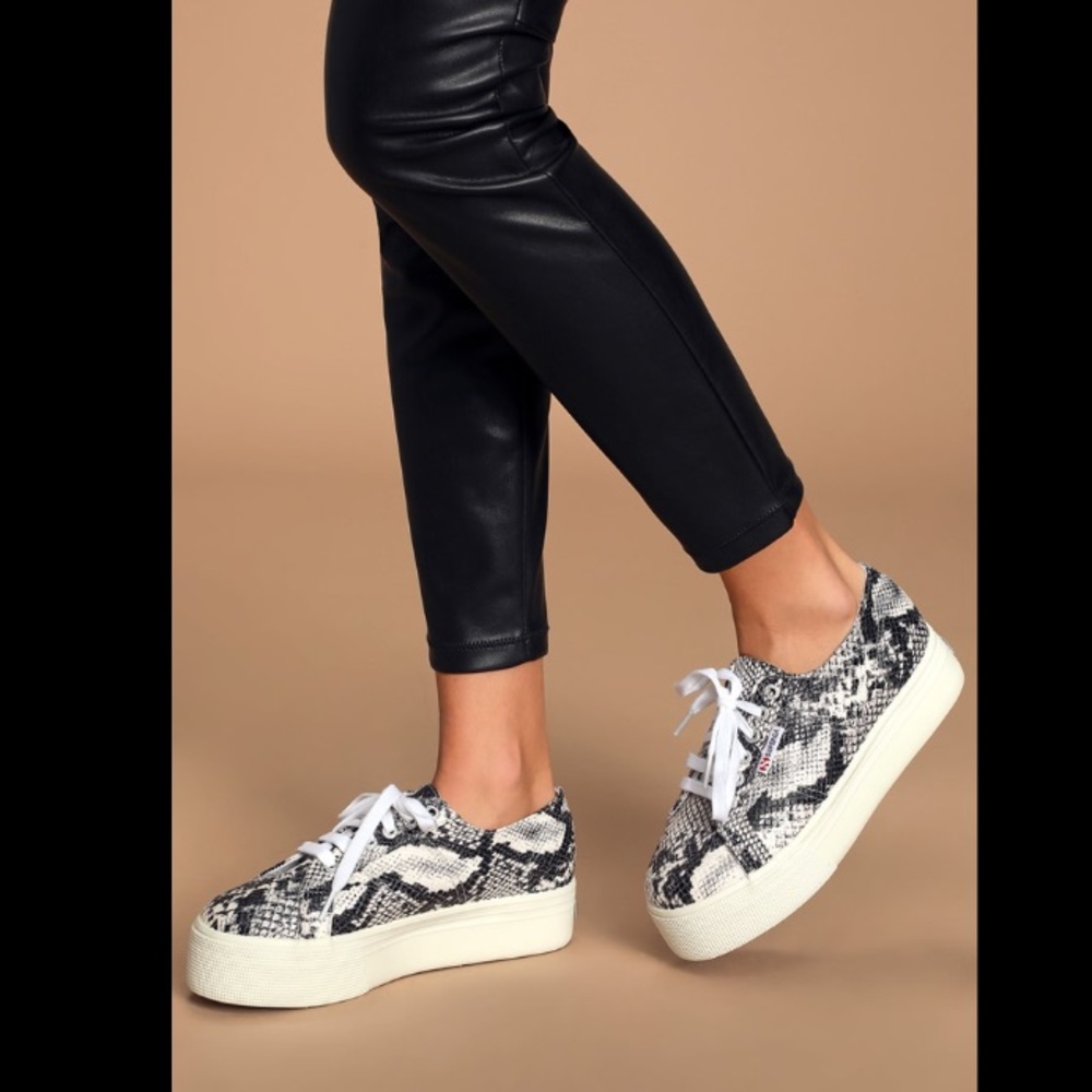 LAST❗️size 7.5 Superga•Platform SnakePrint Sneaker - Picture 10 of 10